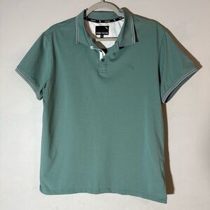 Stone Falcon Sage Green Short Sleeve Polo Shirt